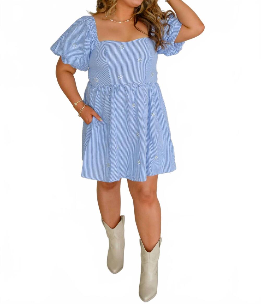 NEW PEACH LOVE bluebell avenue dress in blue